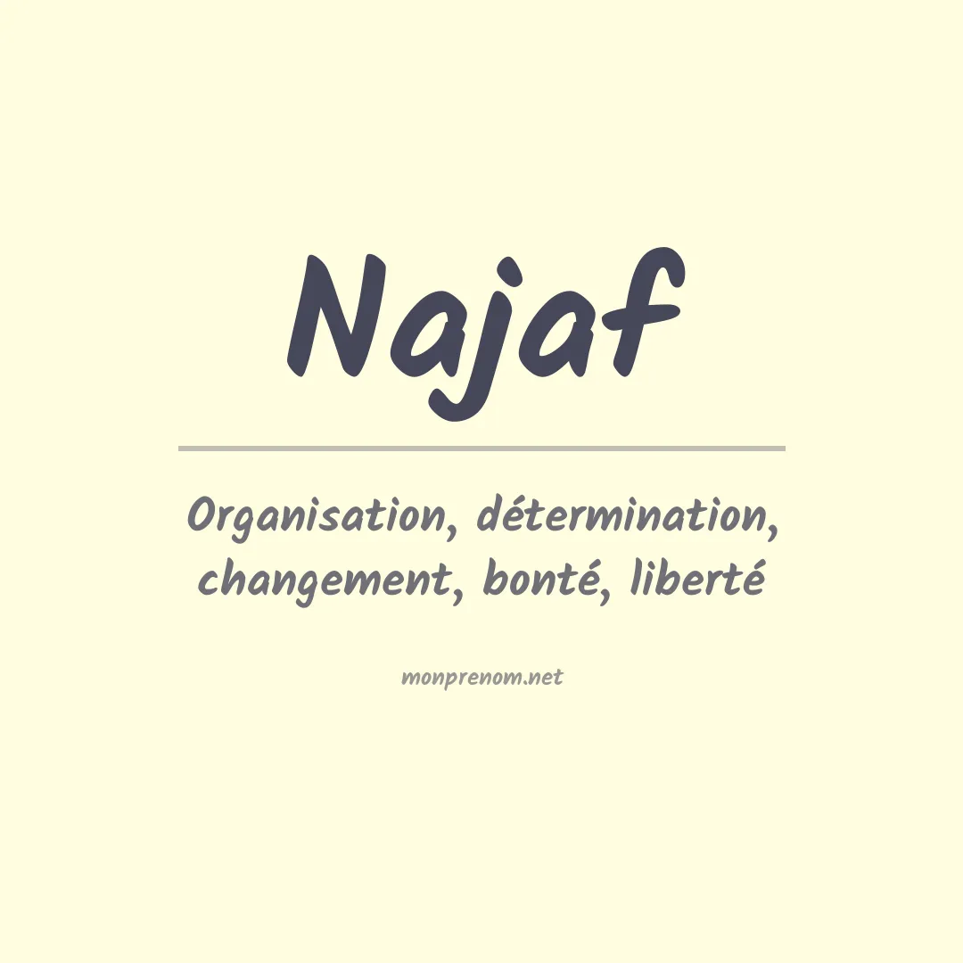 Signification du prénom Najaf