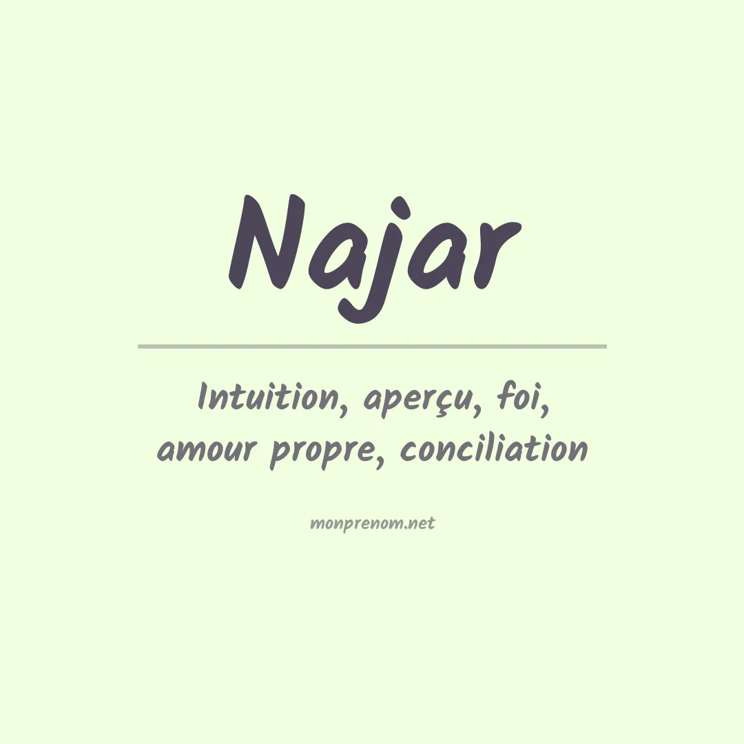 Prénom Najar