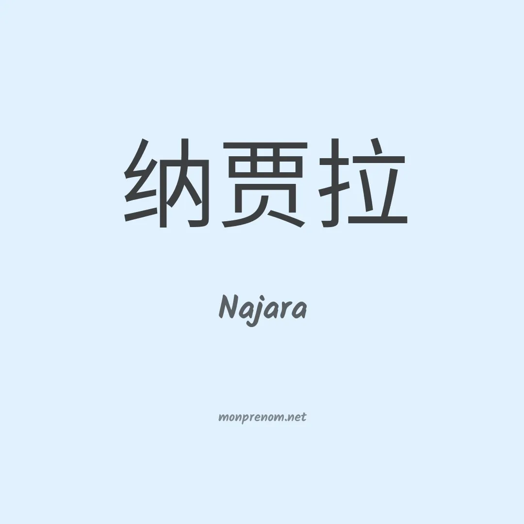 Najara en chinois