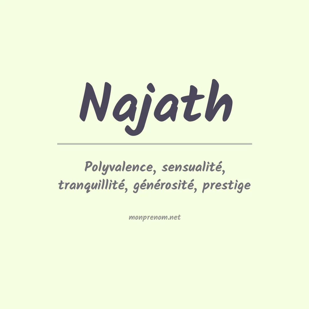 Prénom Najath