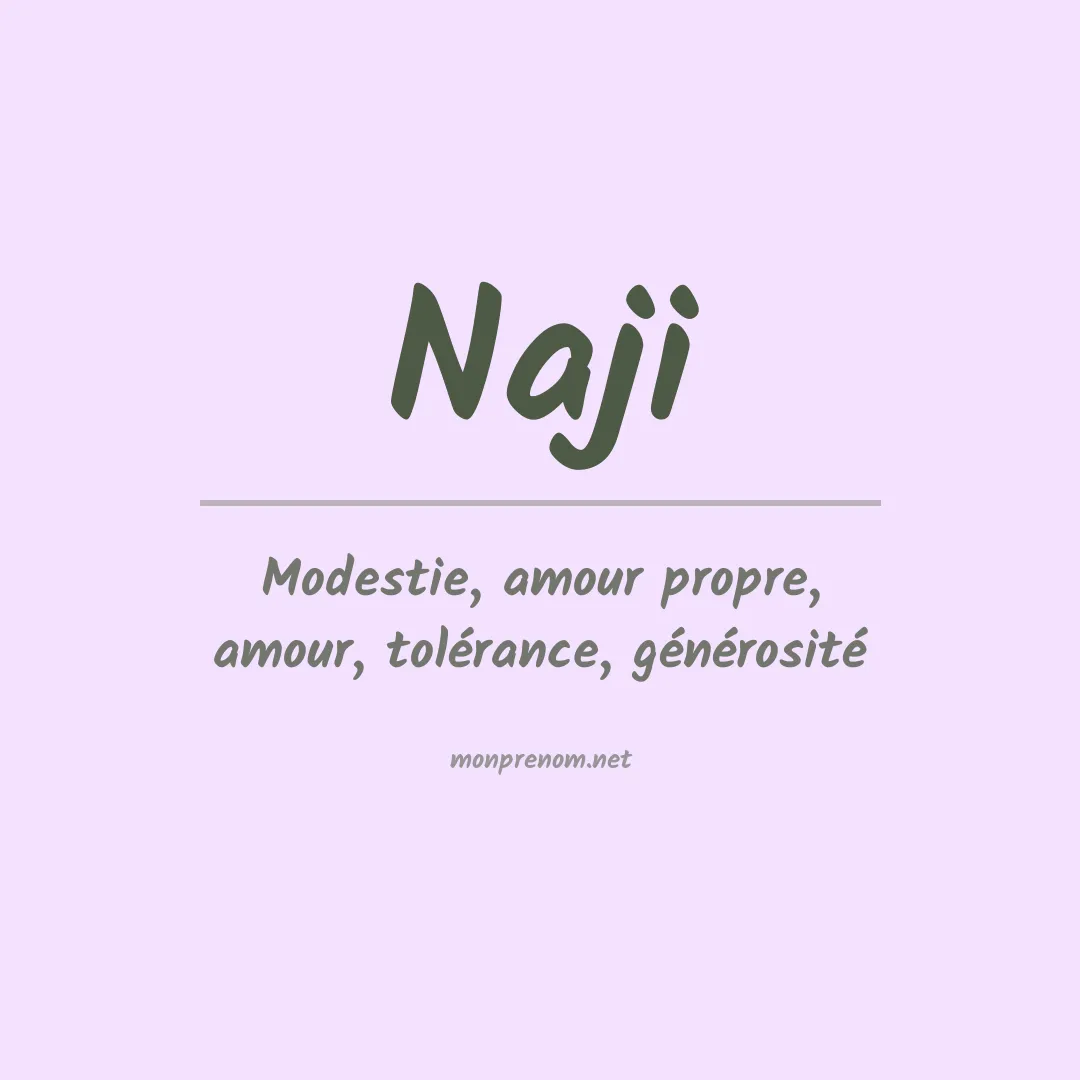 Prénom Naji