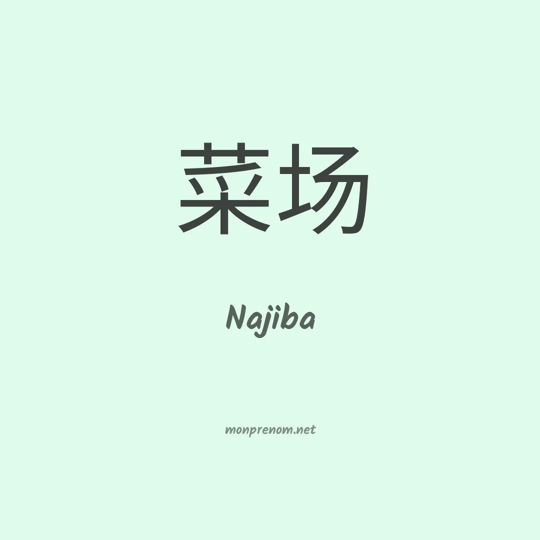 Najiba en chinois