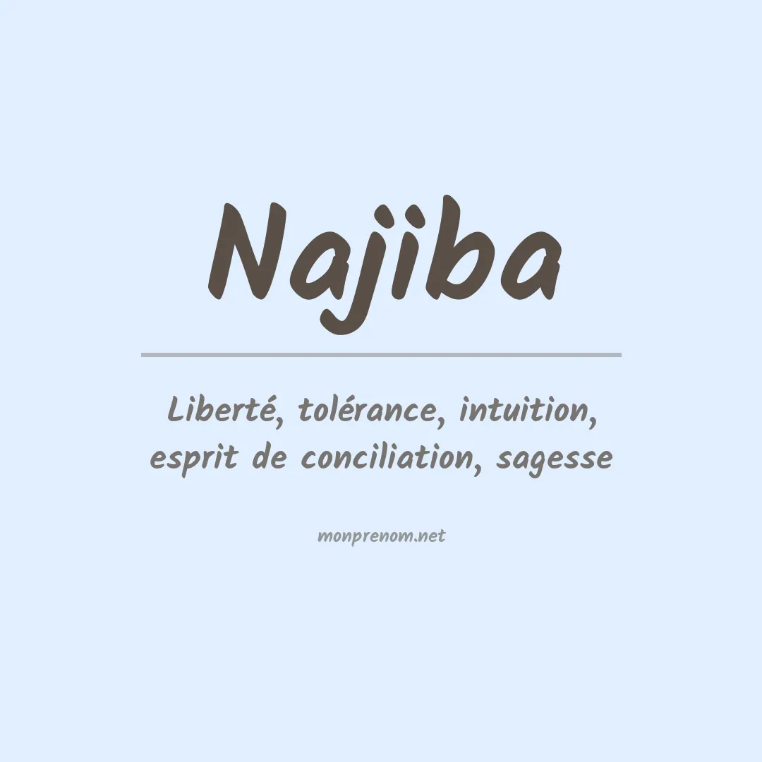 Signification du prénom Najiba