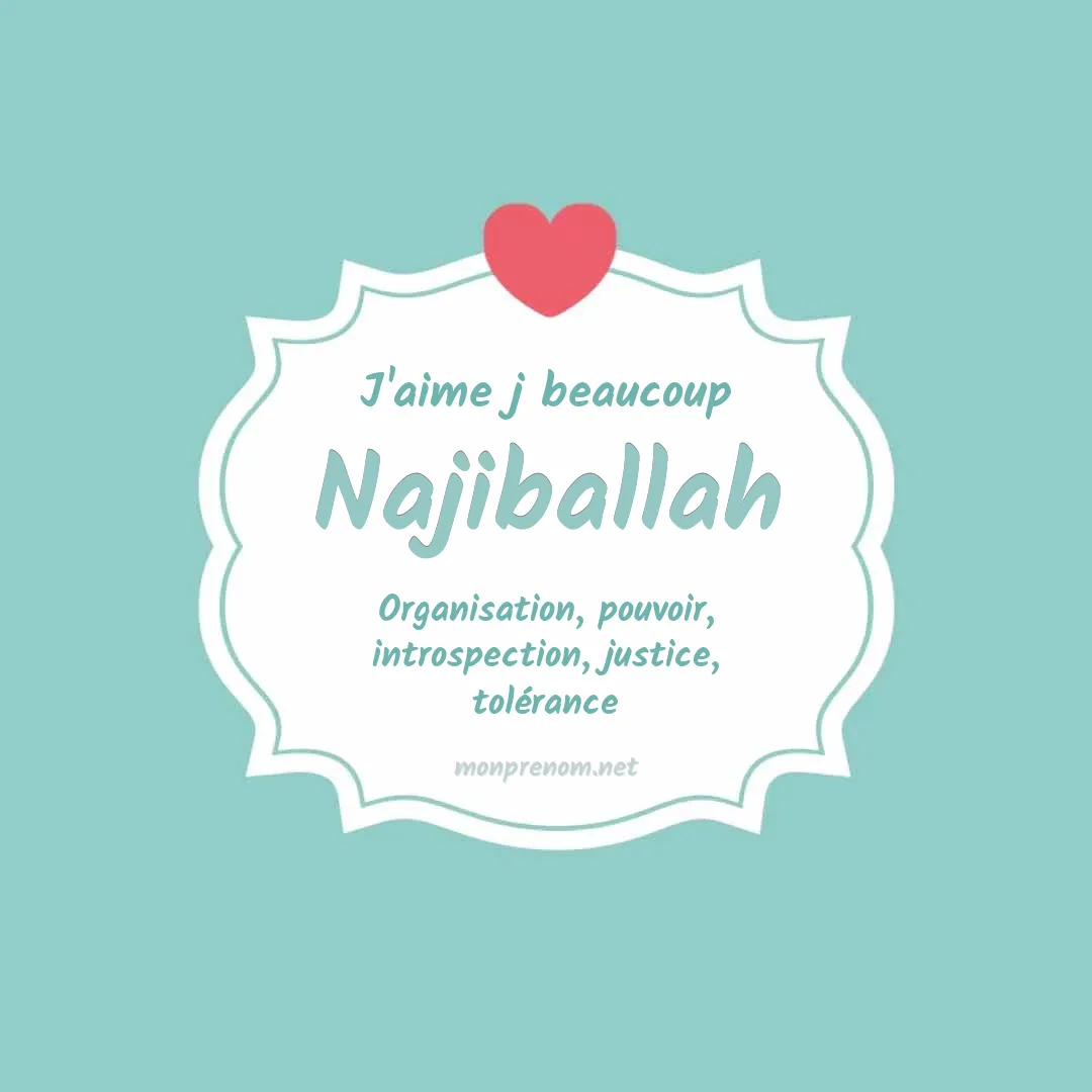 J'aime beaucoup Najiballah
