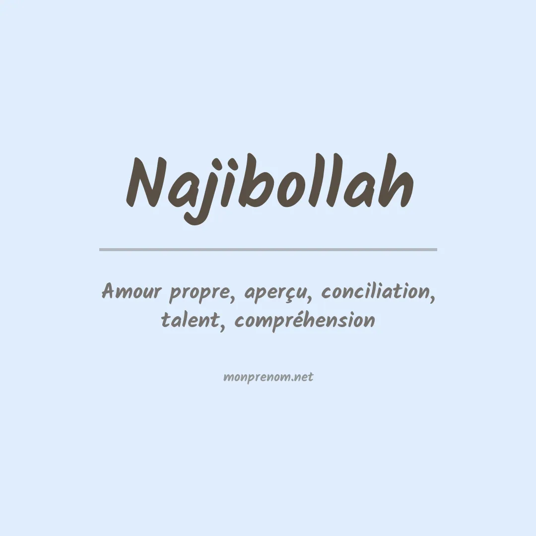 Signification du prénom Najibollah