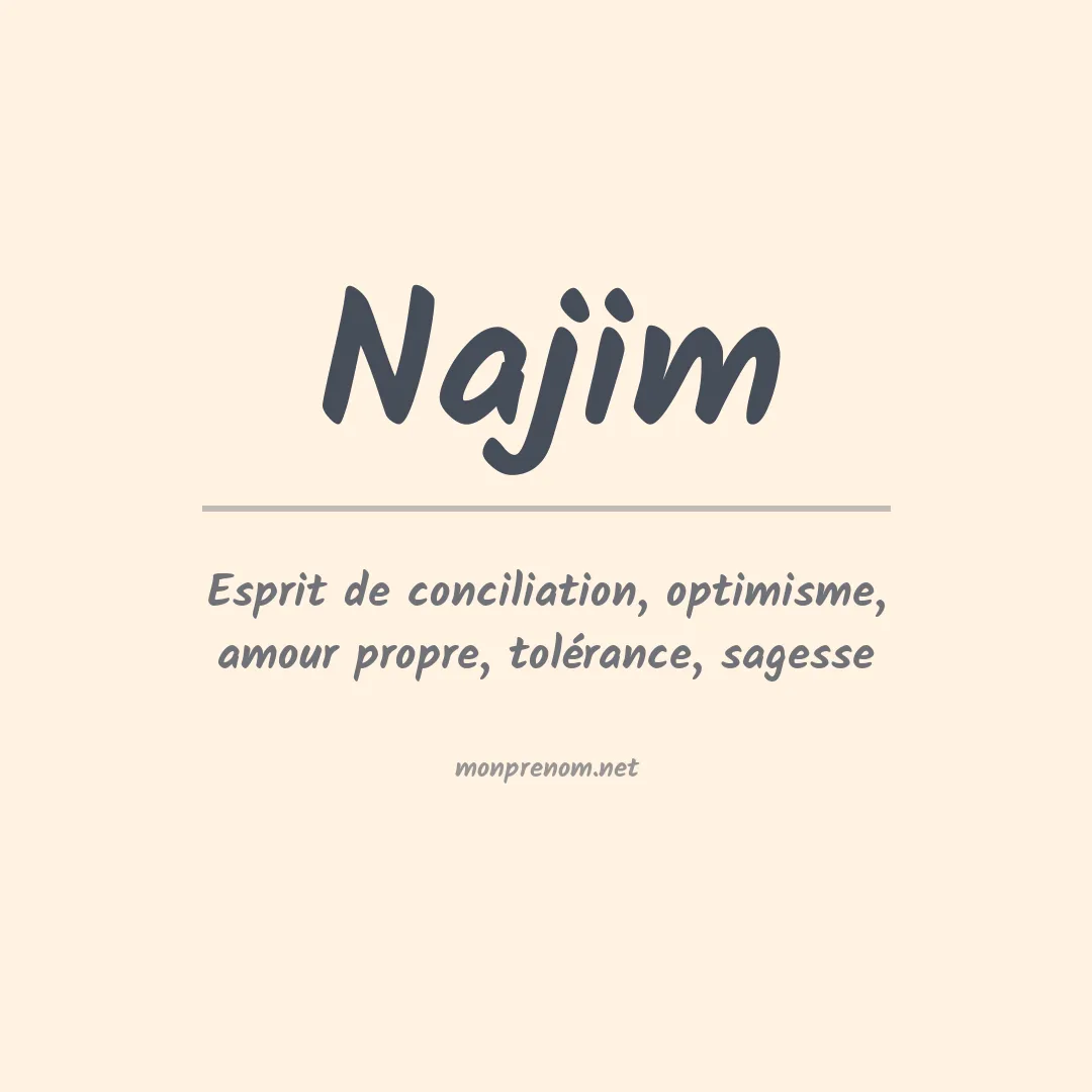 Prénom Najim