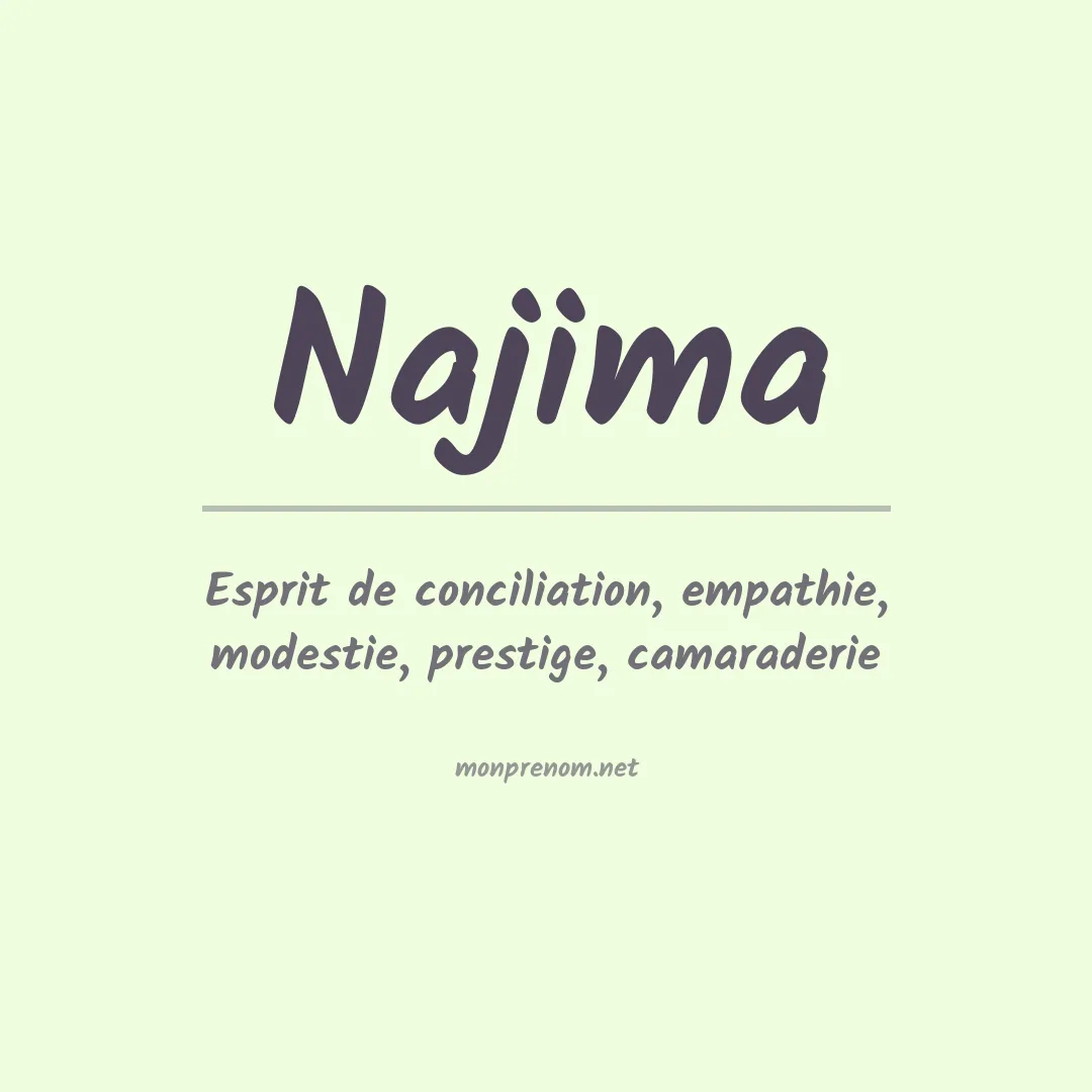 Prénom Najima