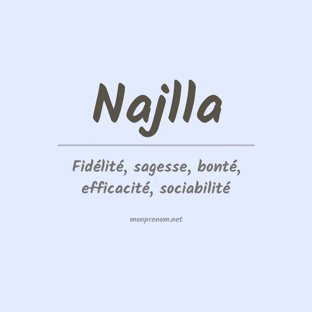 Signification du prénom Najlla