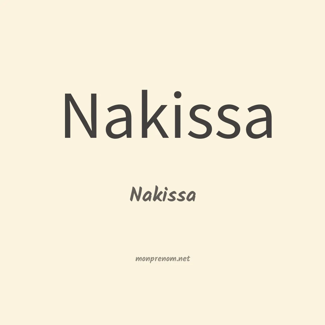 Nakissa en chinois
