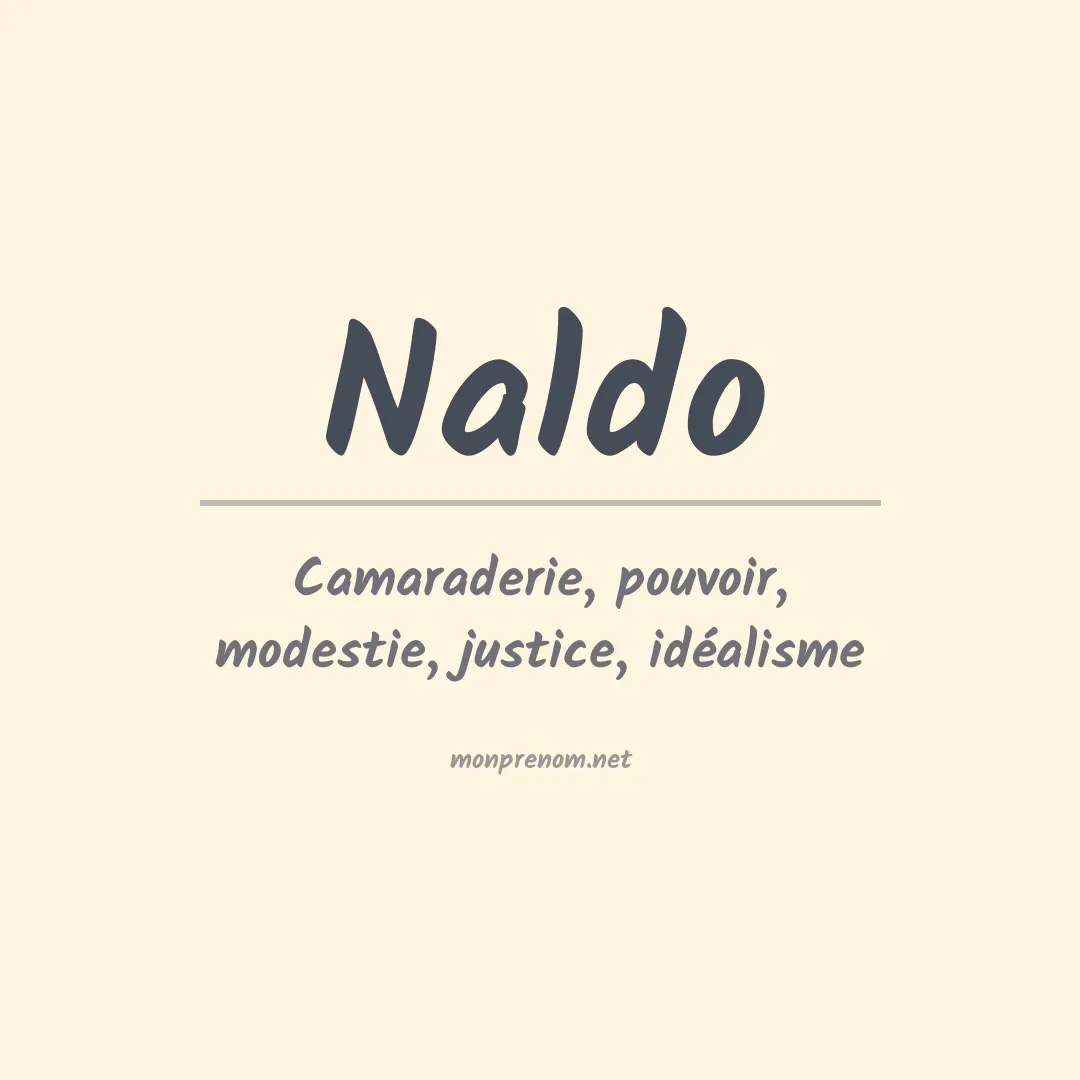 Signification du prénom Naldo