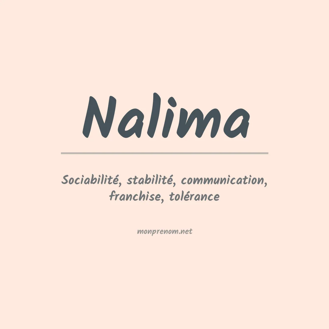 Signification du prénom Nalima