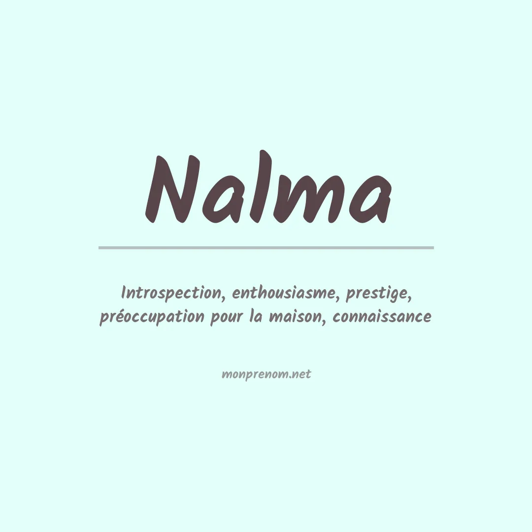 Prénom Nalma