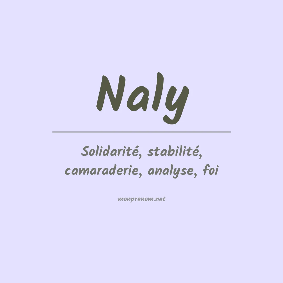 Prénom Naly