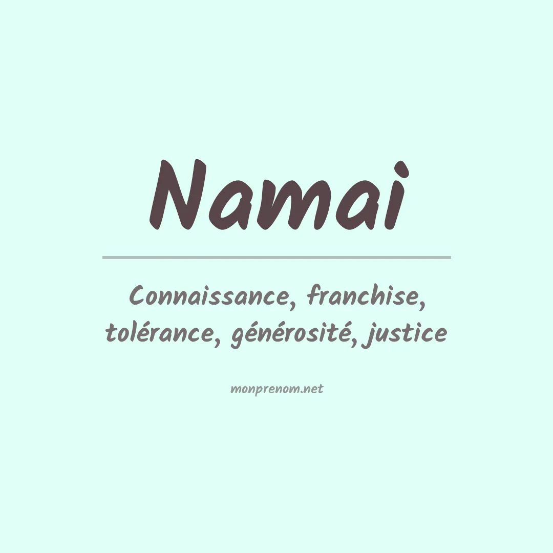 Prénom Namai