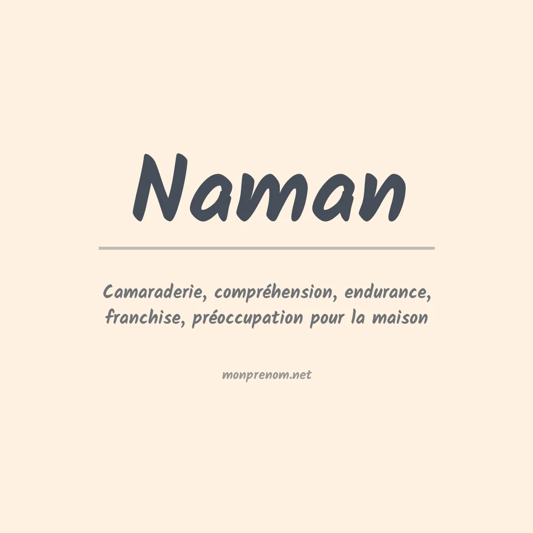 Prénom Naman