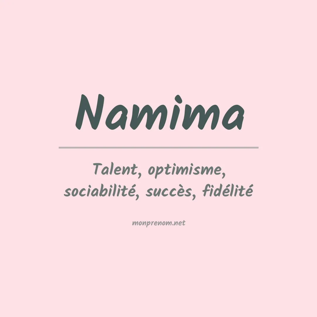 Prénom Namima