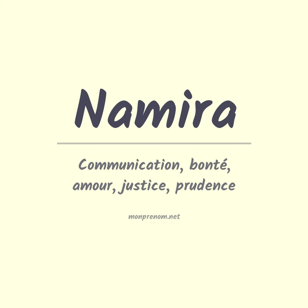 Prénom Namira