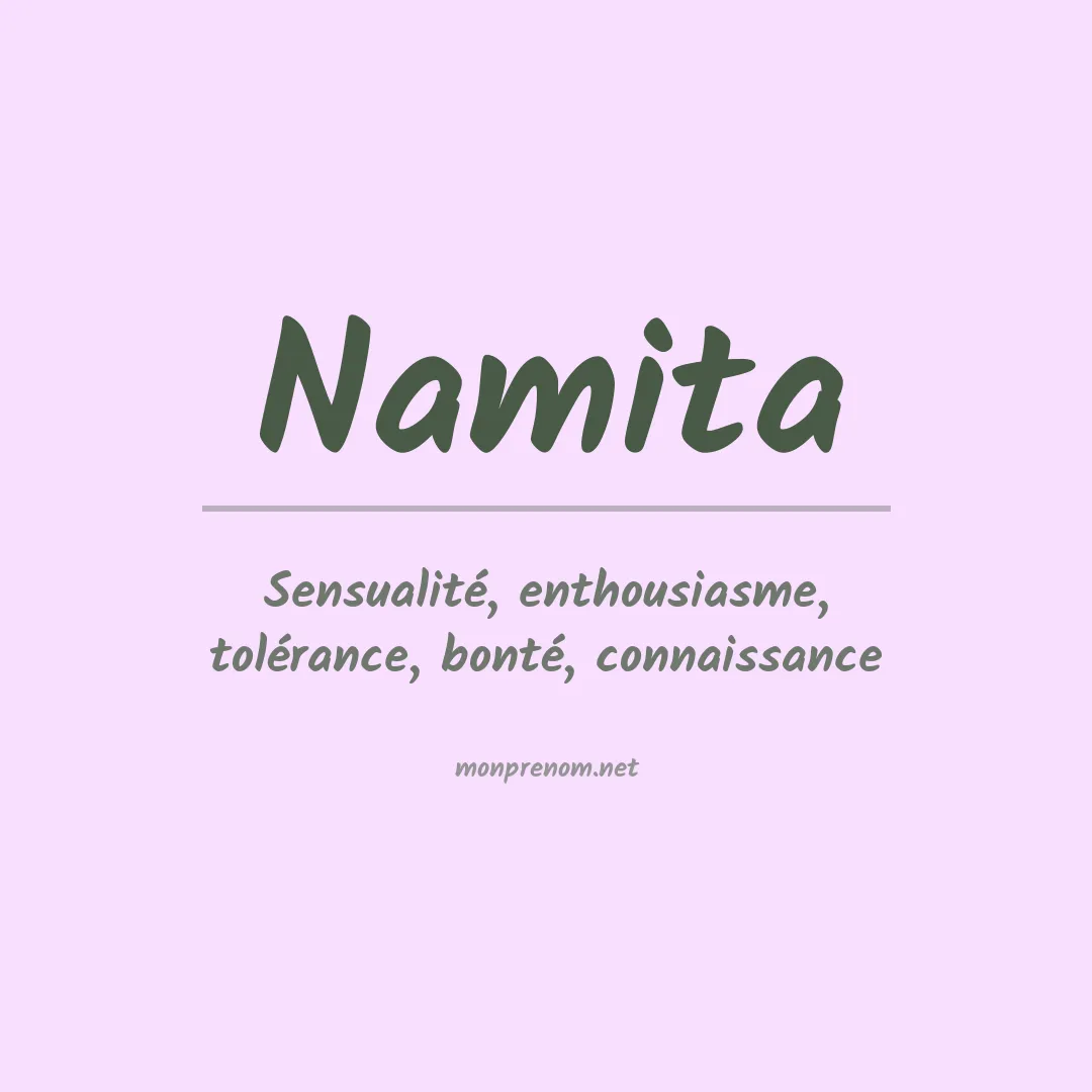 Signification du prénom Namita
