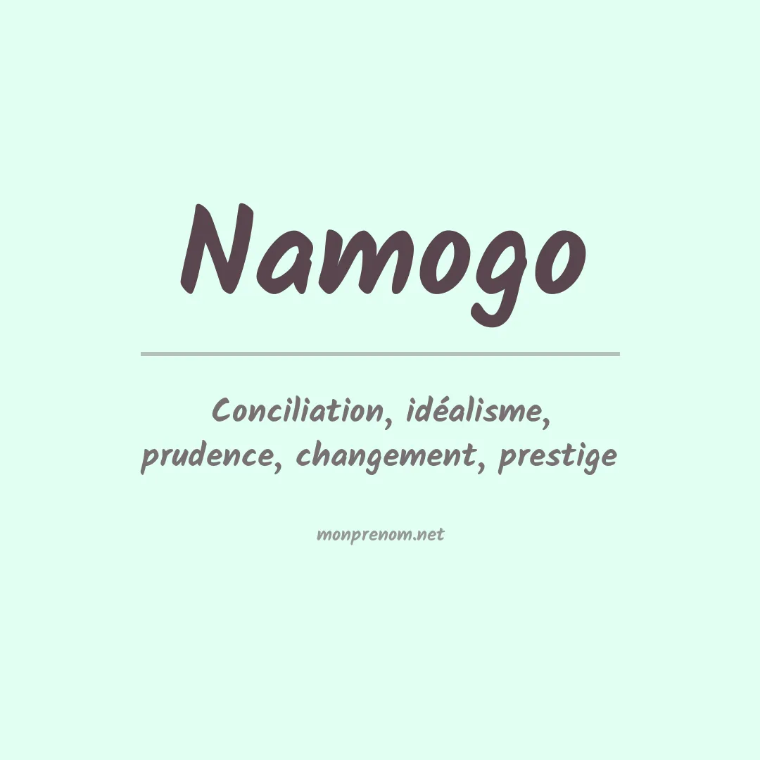 Prénom Namogo