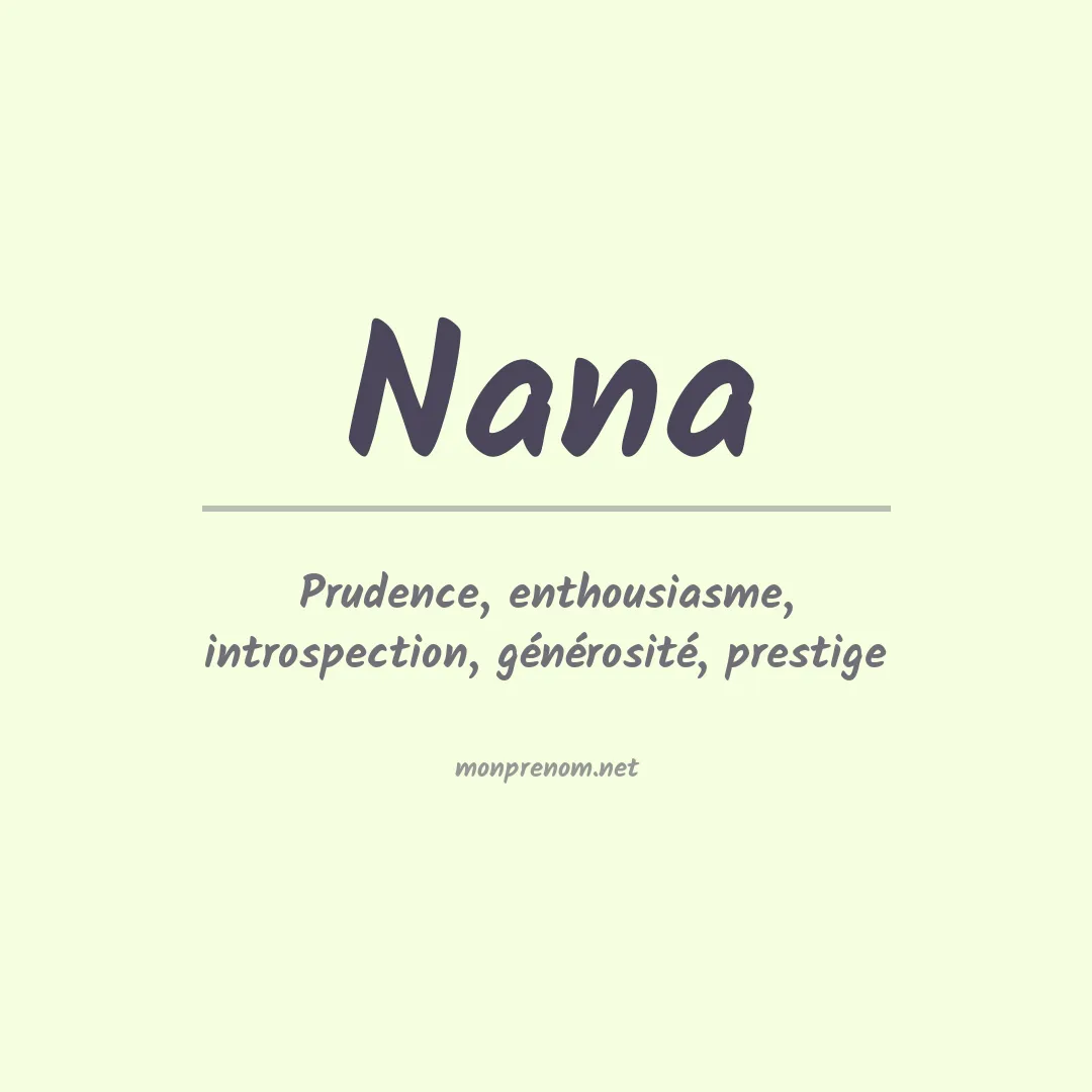 Prénom Nana