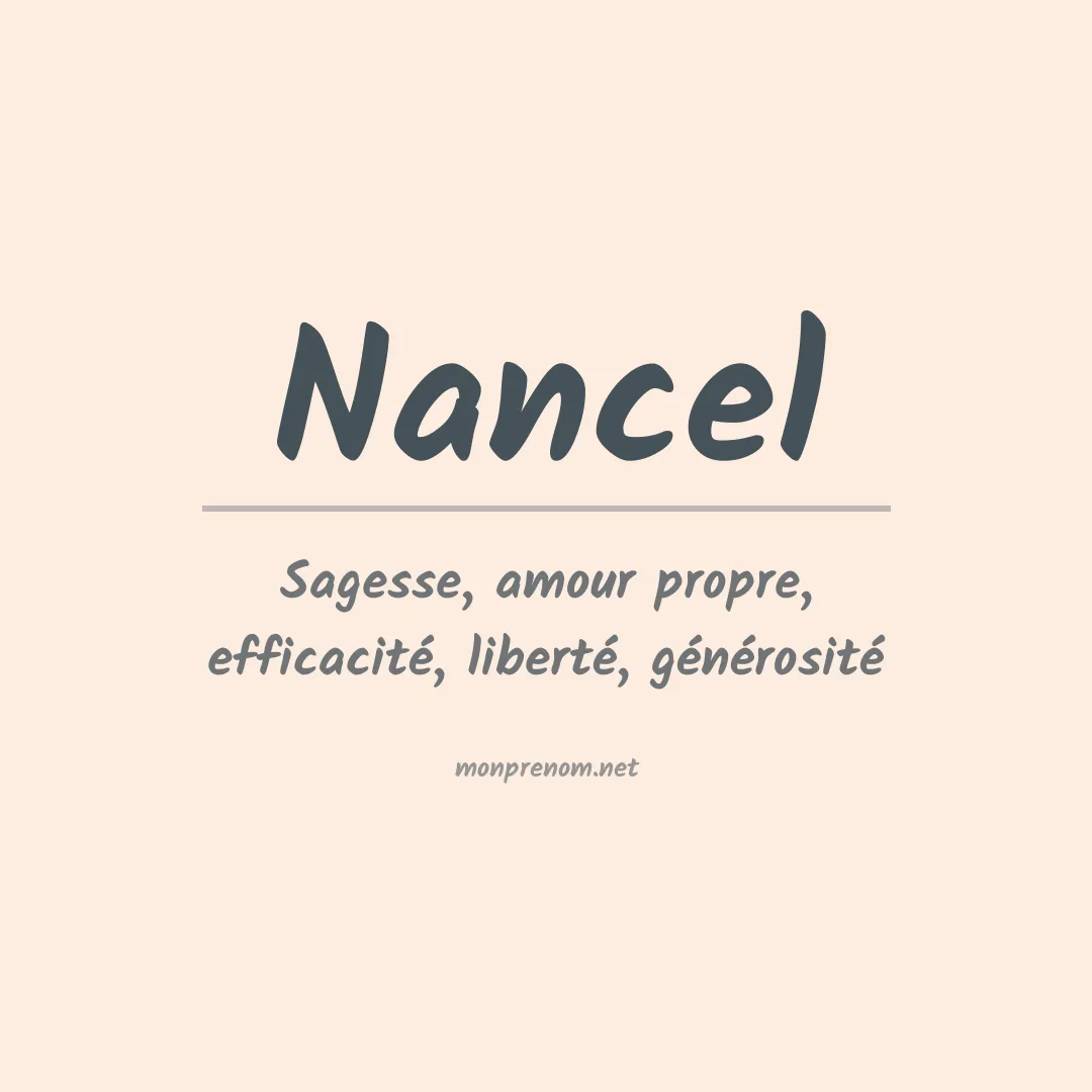 Signification du prénom Nancel