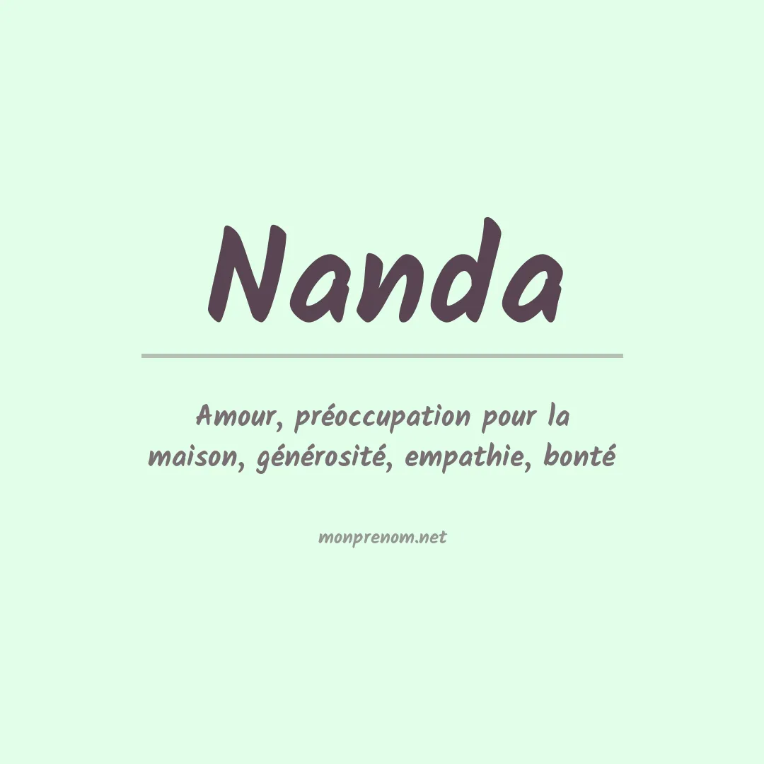 Prénom Nanda