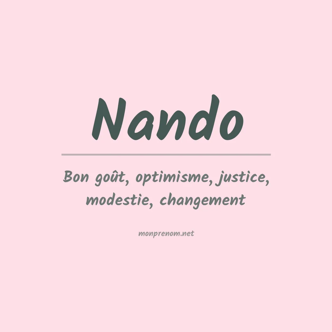 Prénom Nando