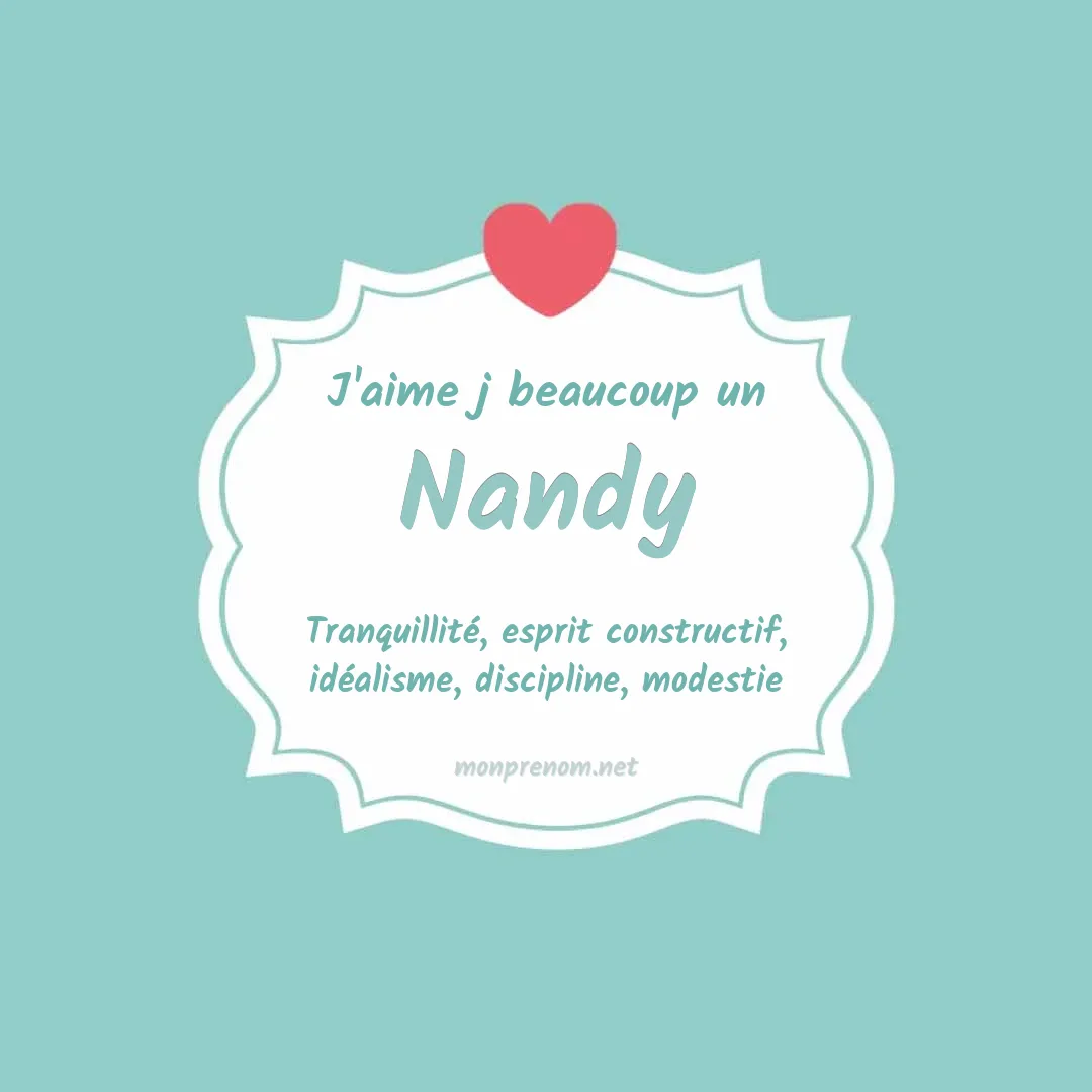 J'aime beaucoup Nandy