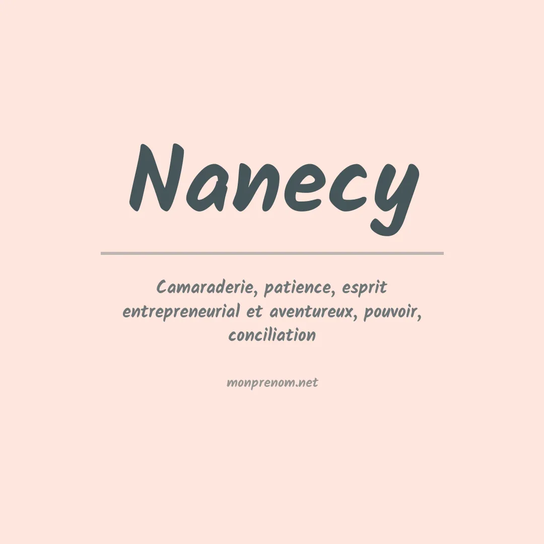 Signification du prénom Nanecy