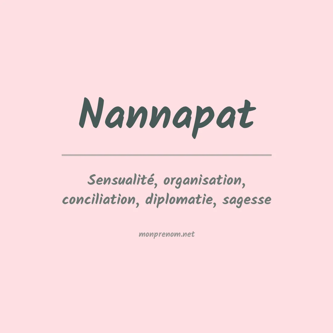 Prénom Nannapat
