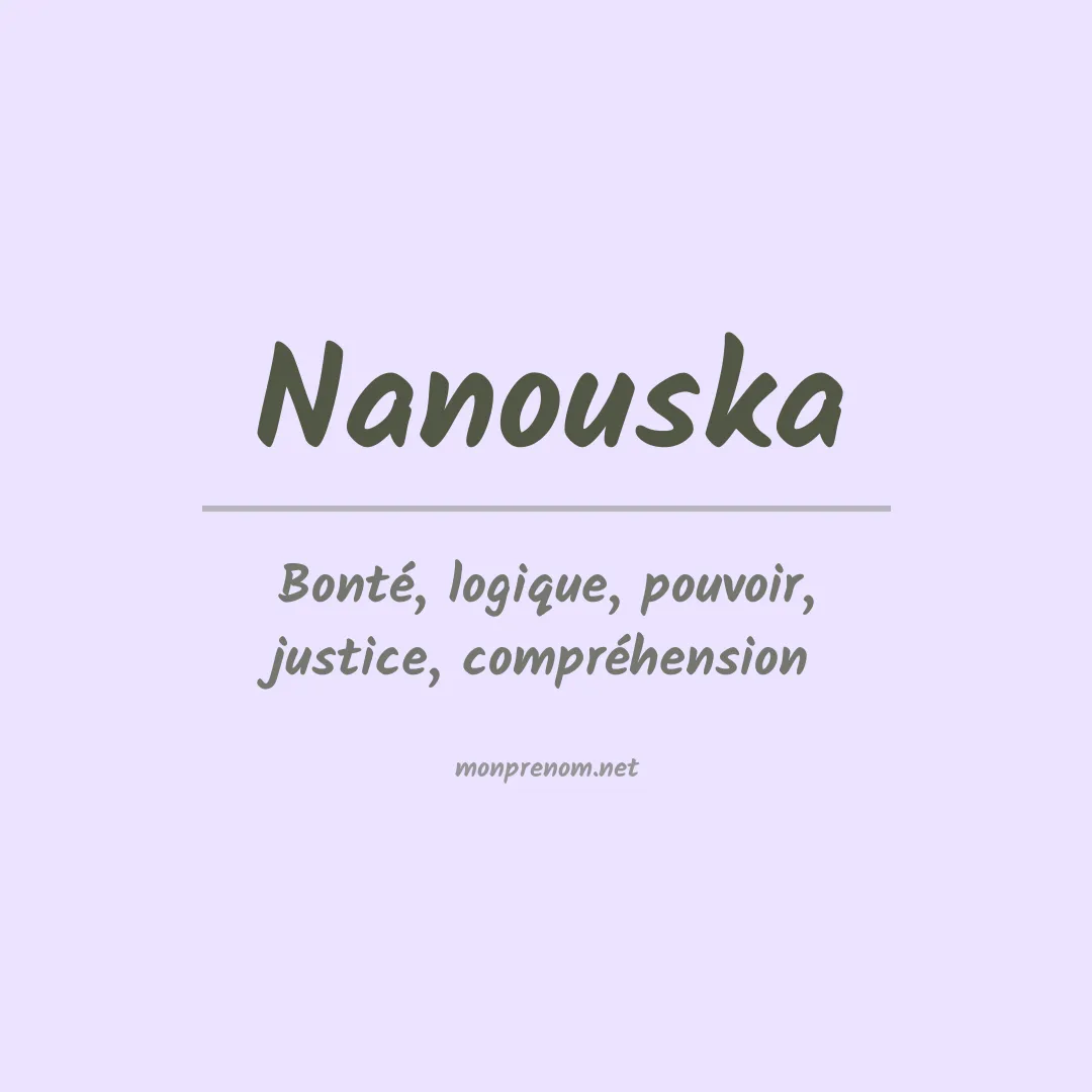 Signification du prénom Nanouska
