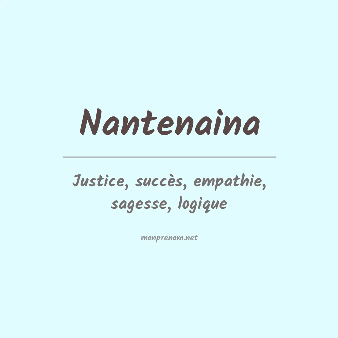 Prénom Nantenaina