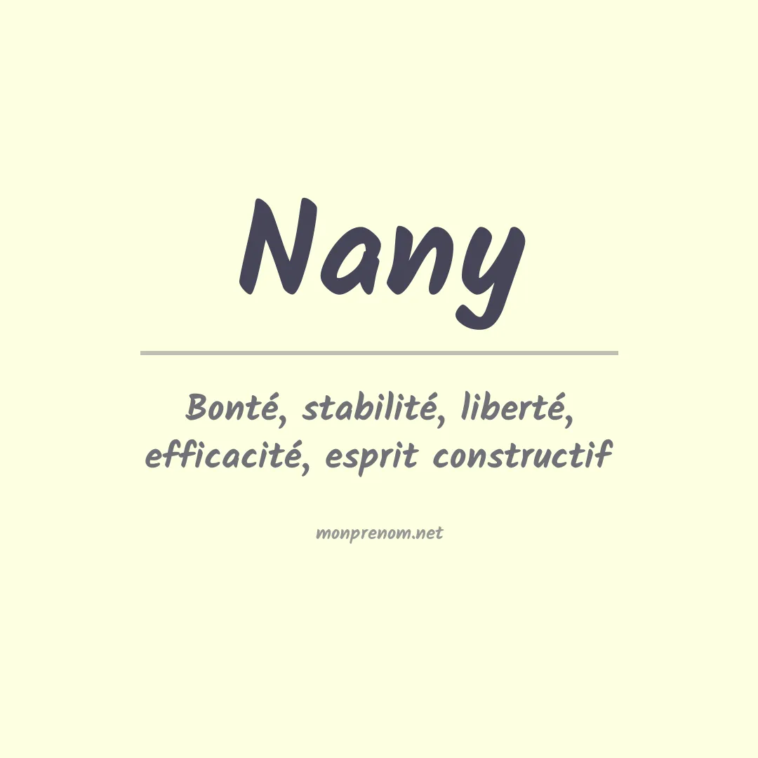 Prénom Nany