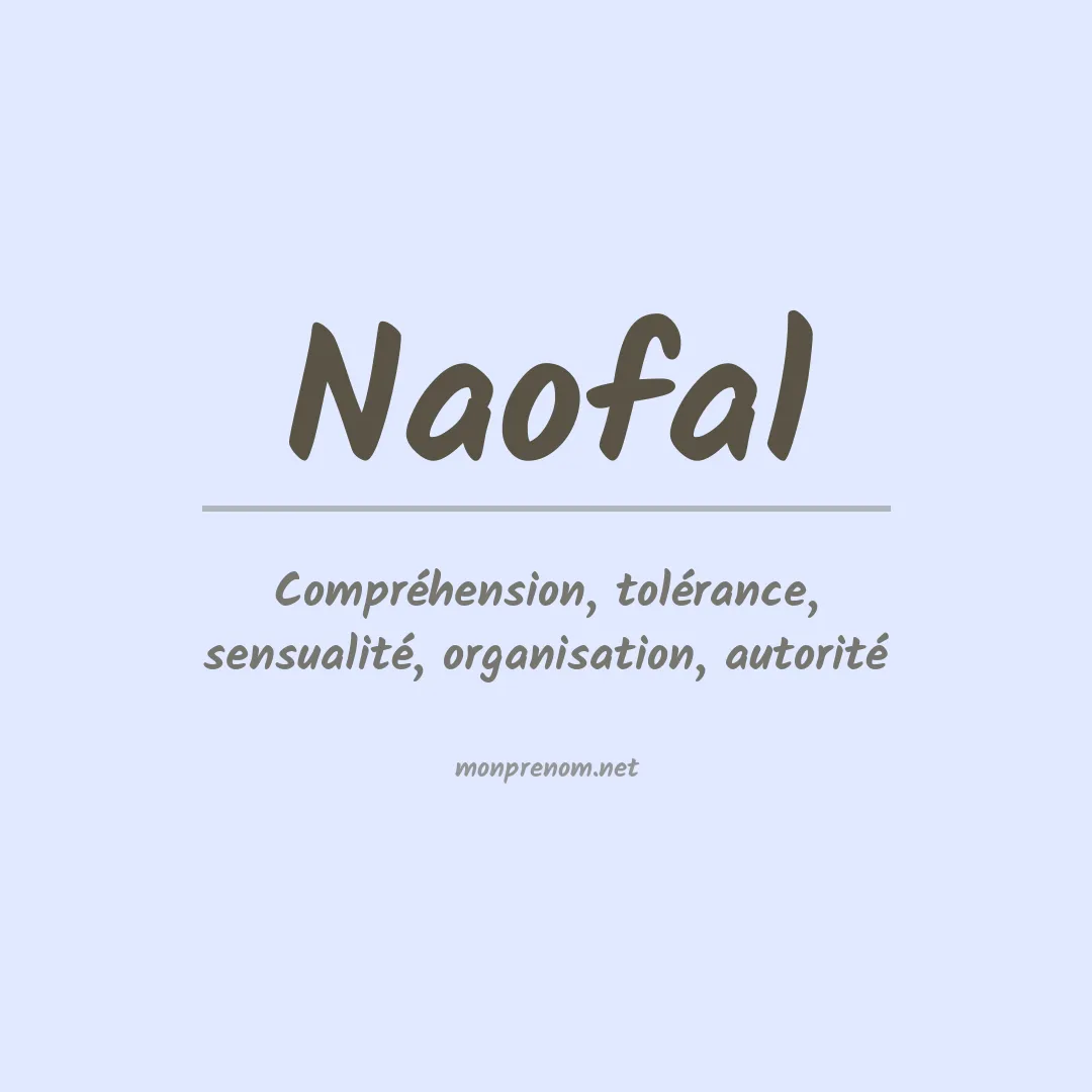 Signification du prénom Naofal