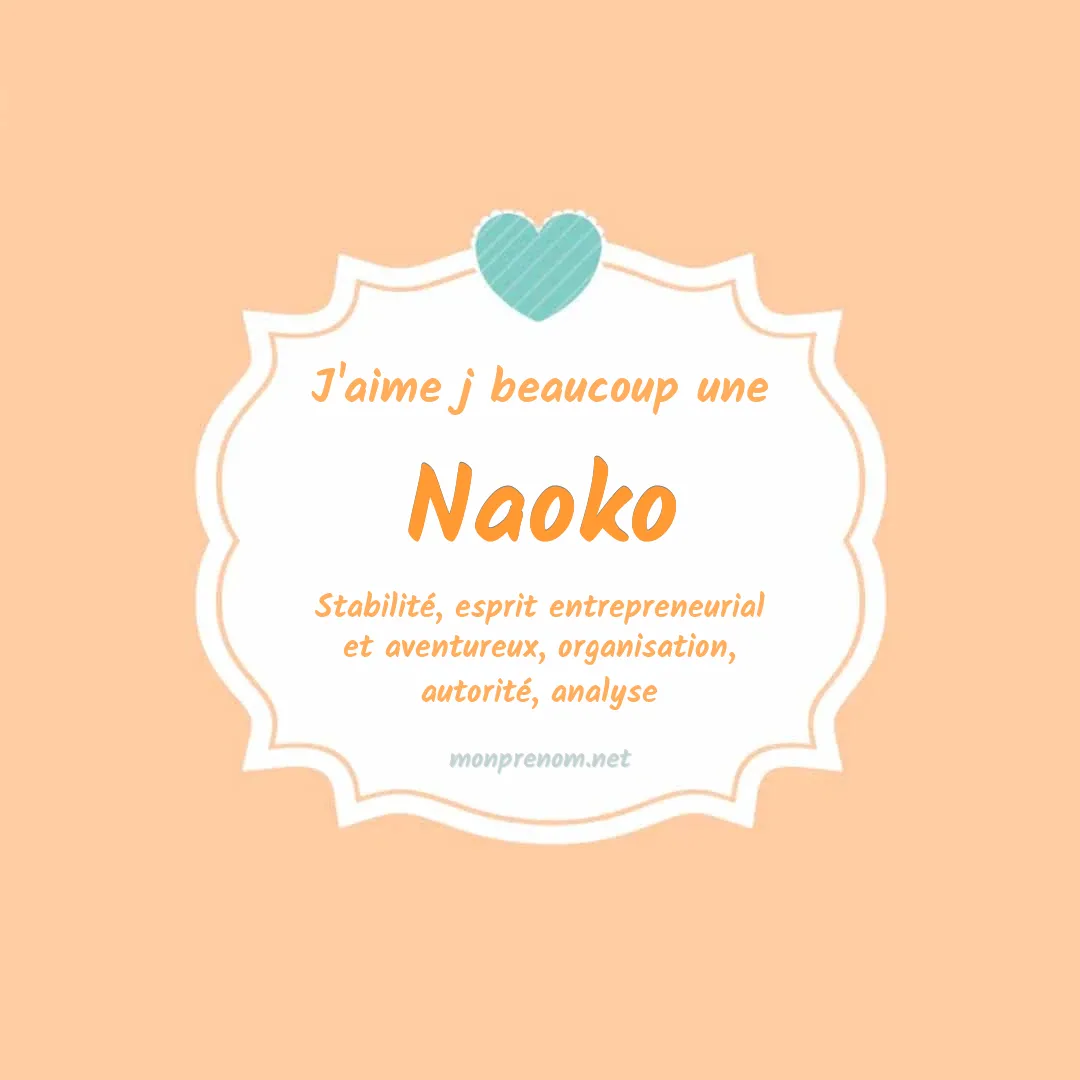 J'aime beaucoup Naoko