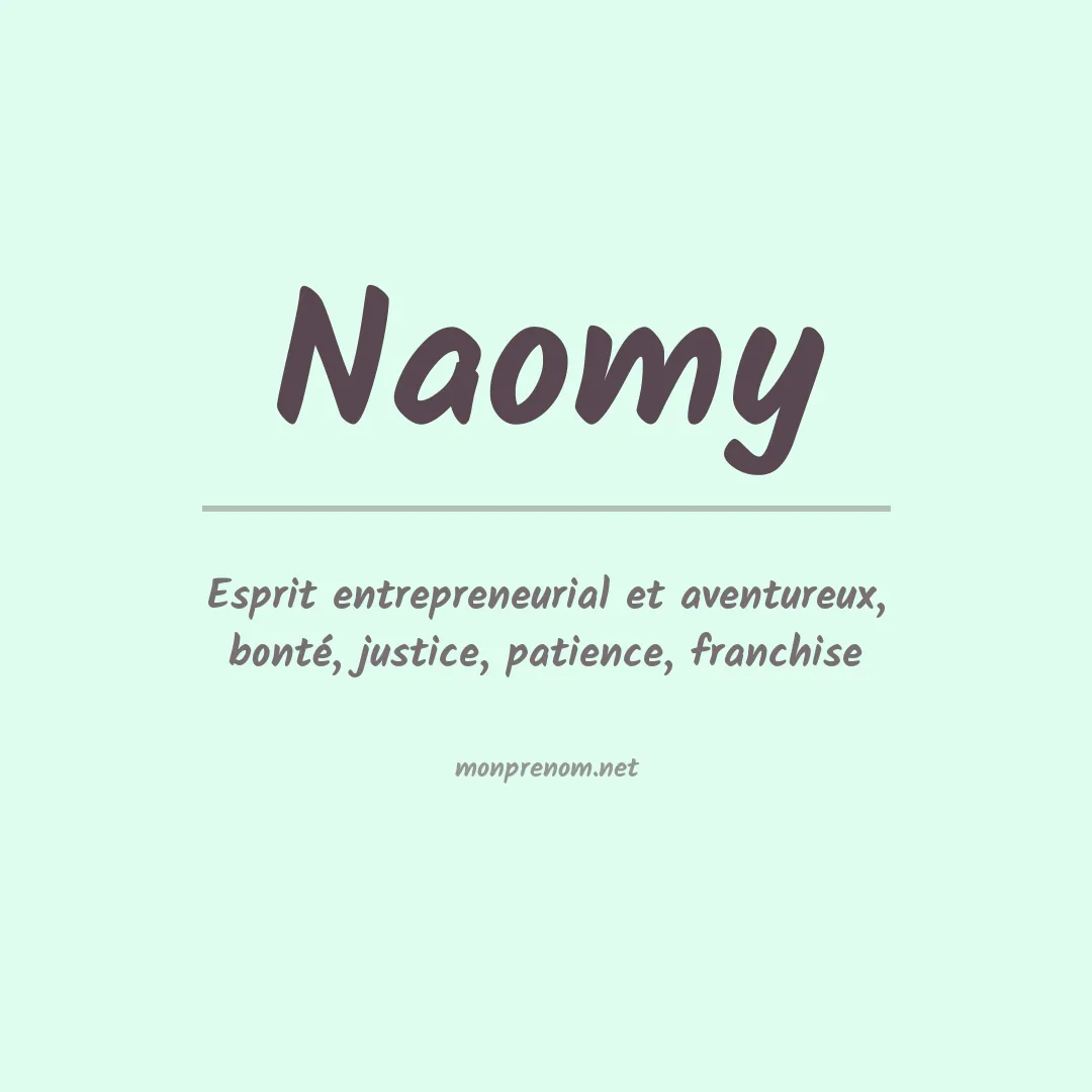 Prénom Naomy