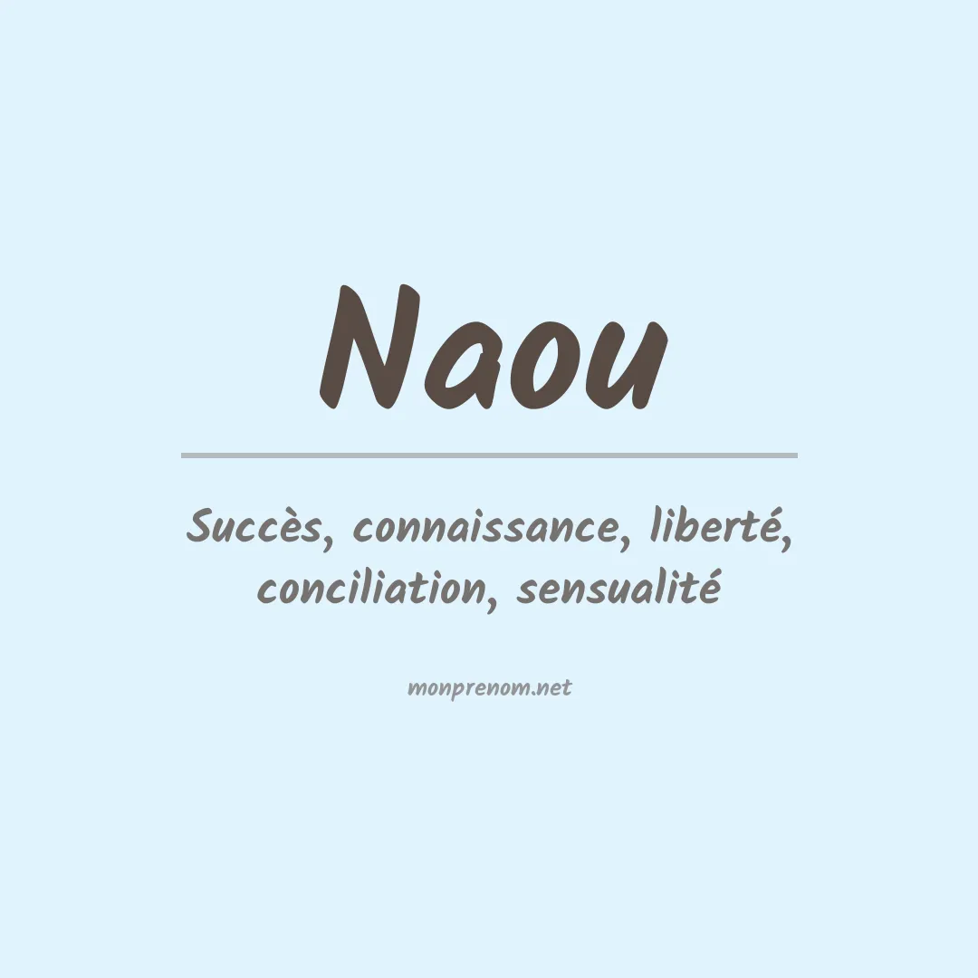 Signification du prénom Naou