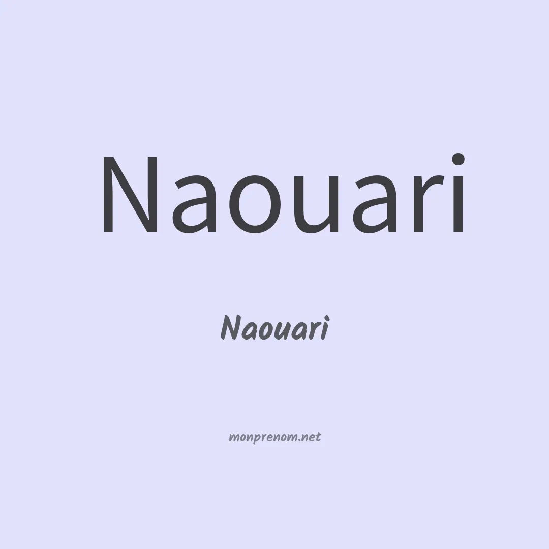 Naouari en chinois