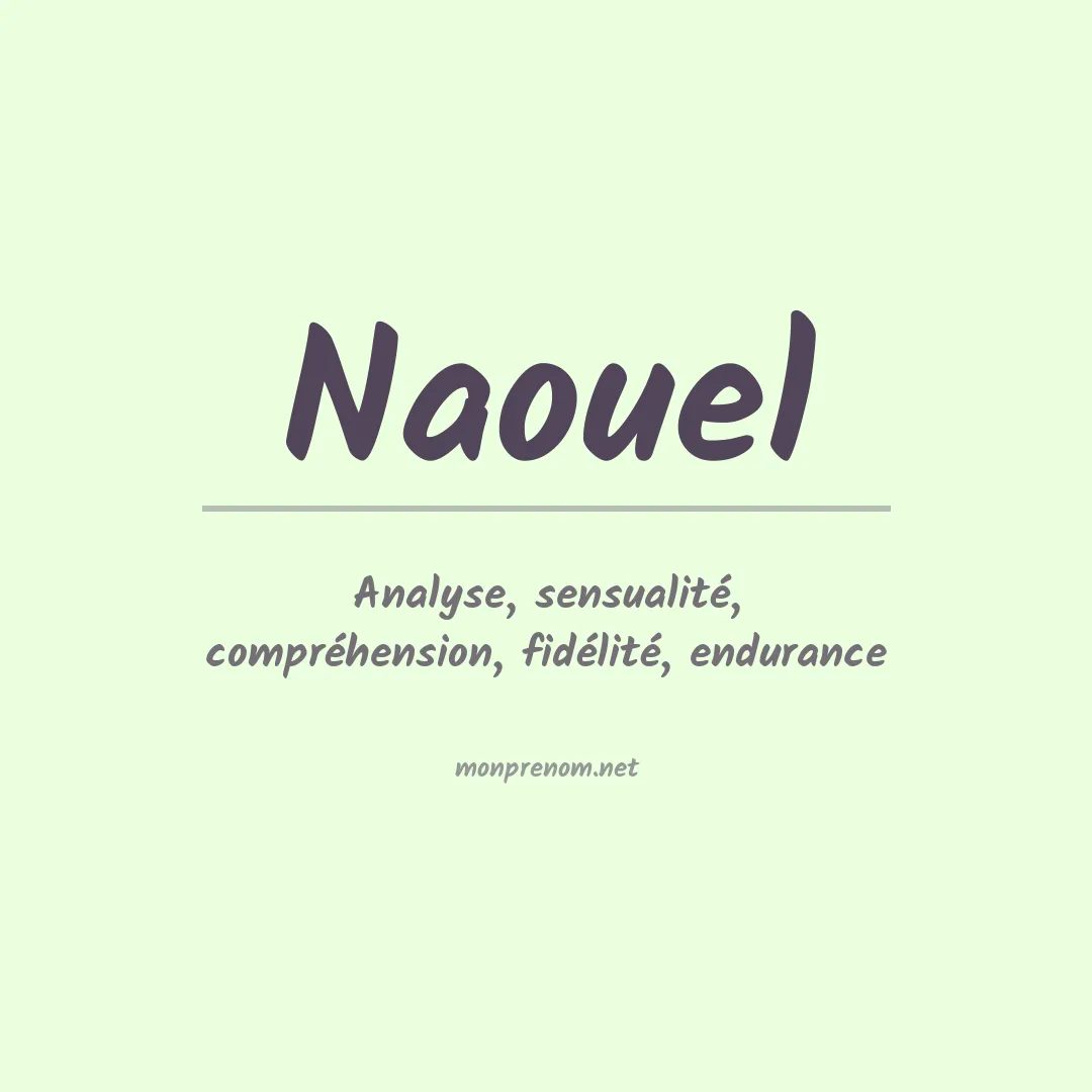 Signification du prénom Naouel