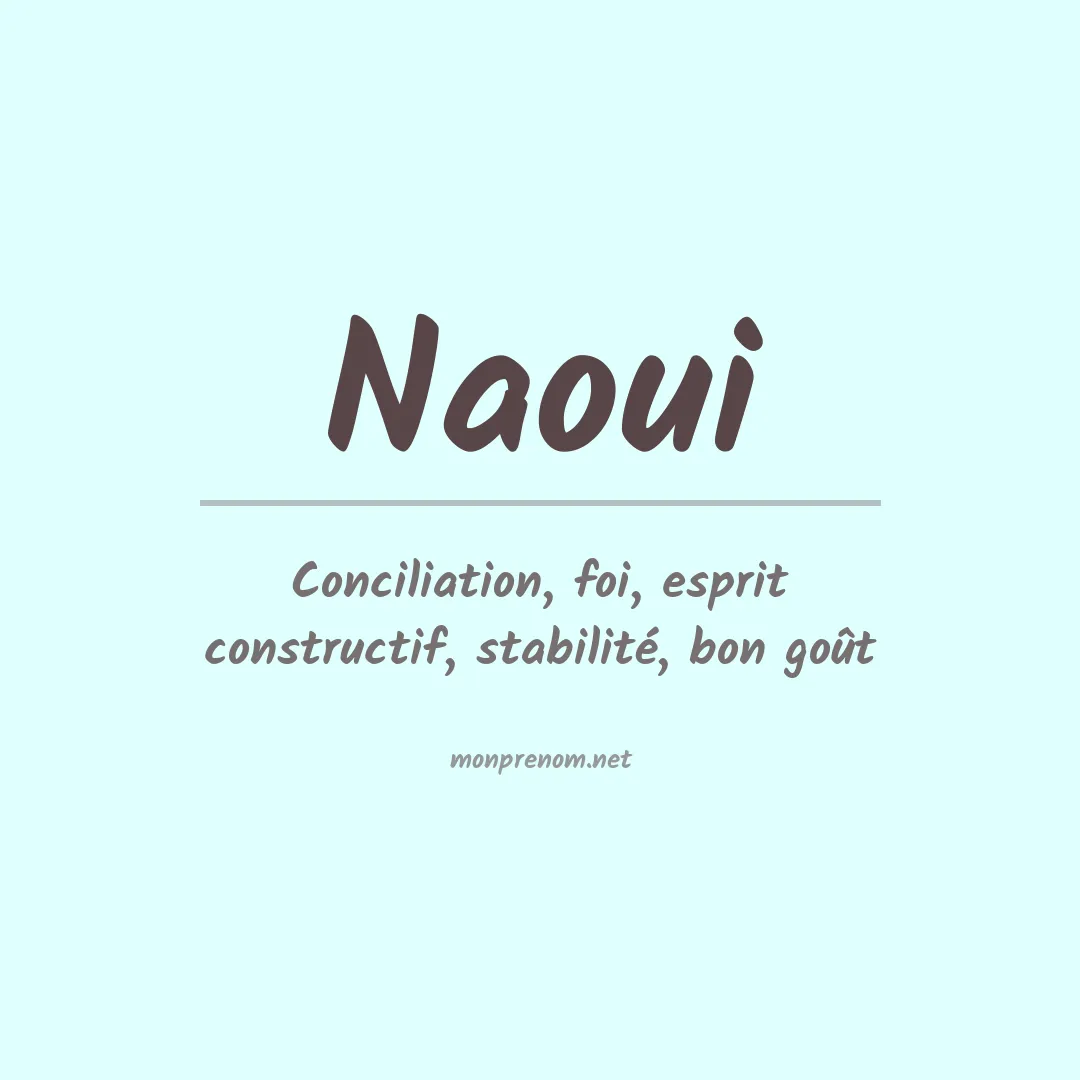 Prénom Naoui