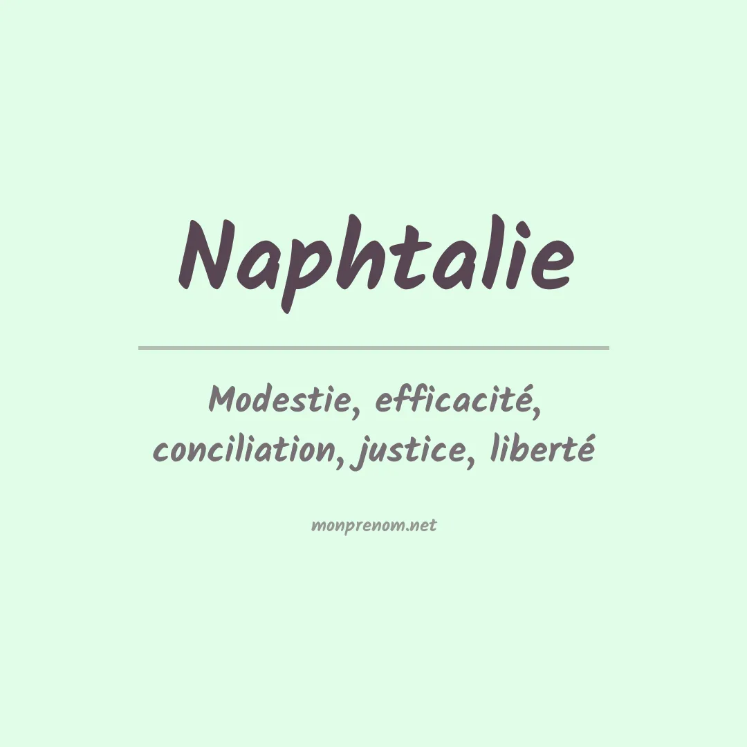 Signification du prénom Naphtalie