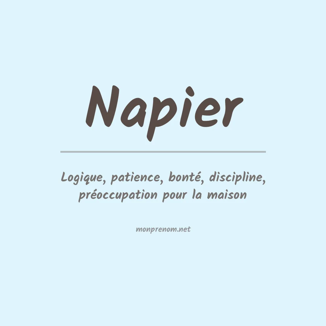 Prénom Napier