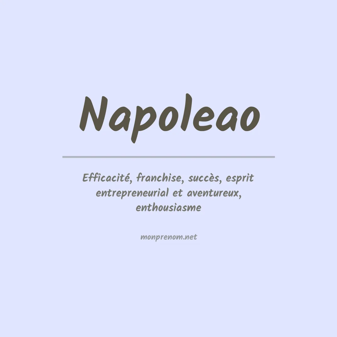 Signification du prénom Napoleao
