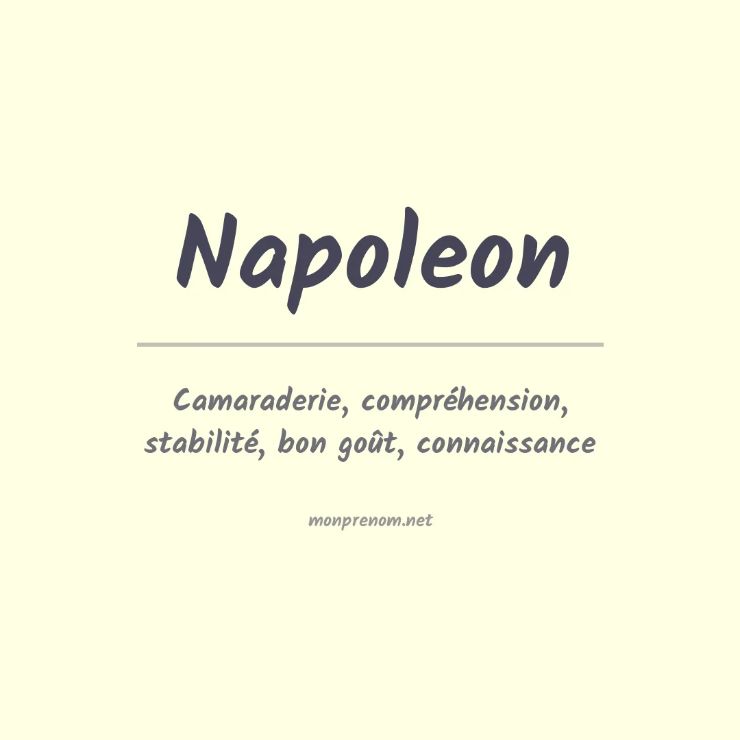 Prénom Napoleon