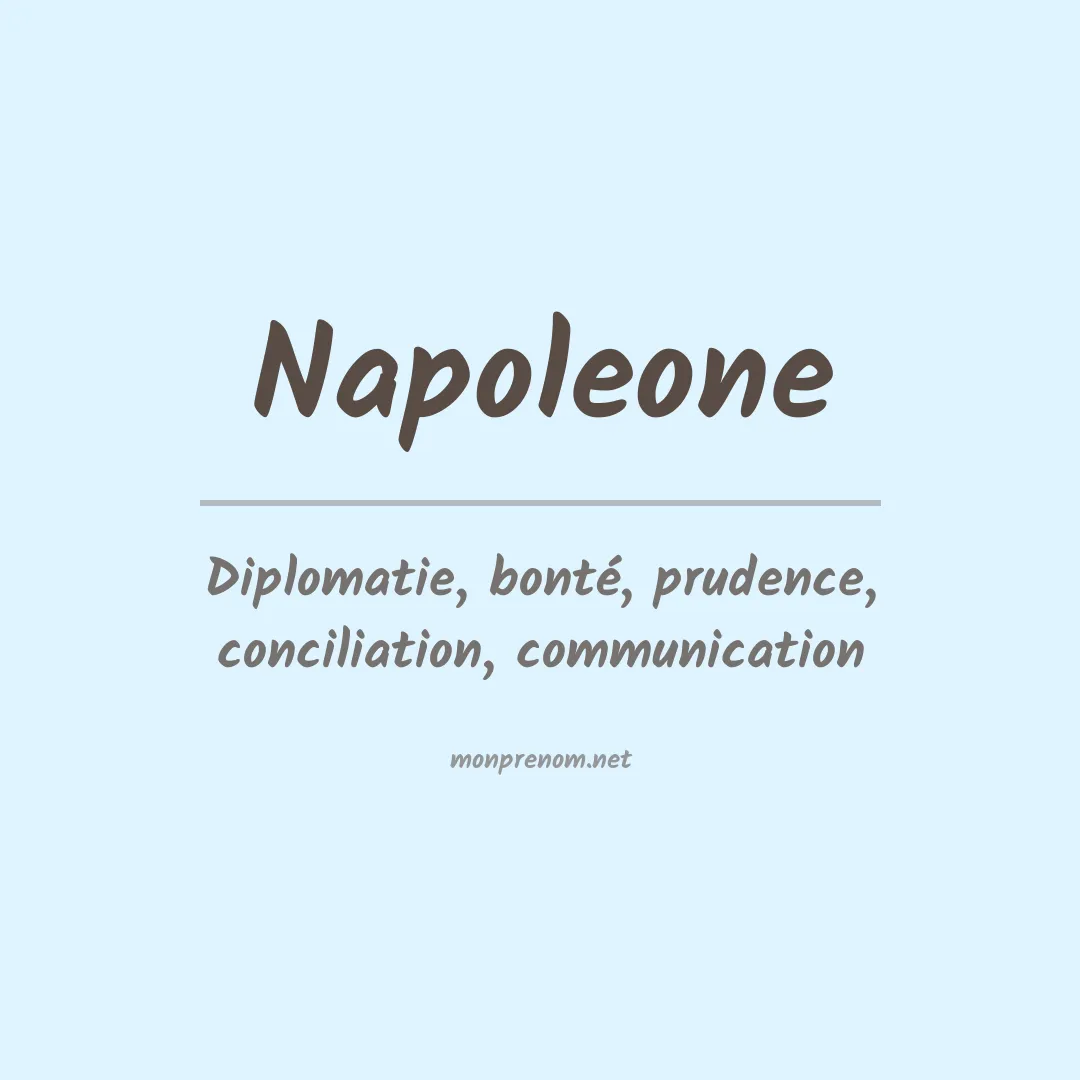 Signification du prénom Napoleone