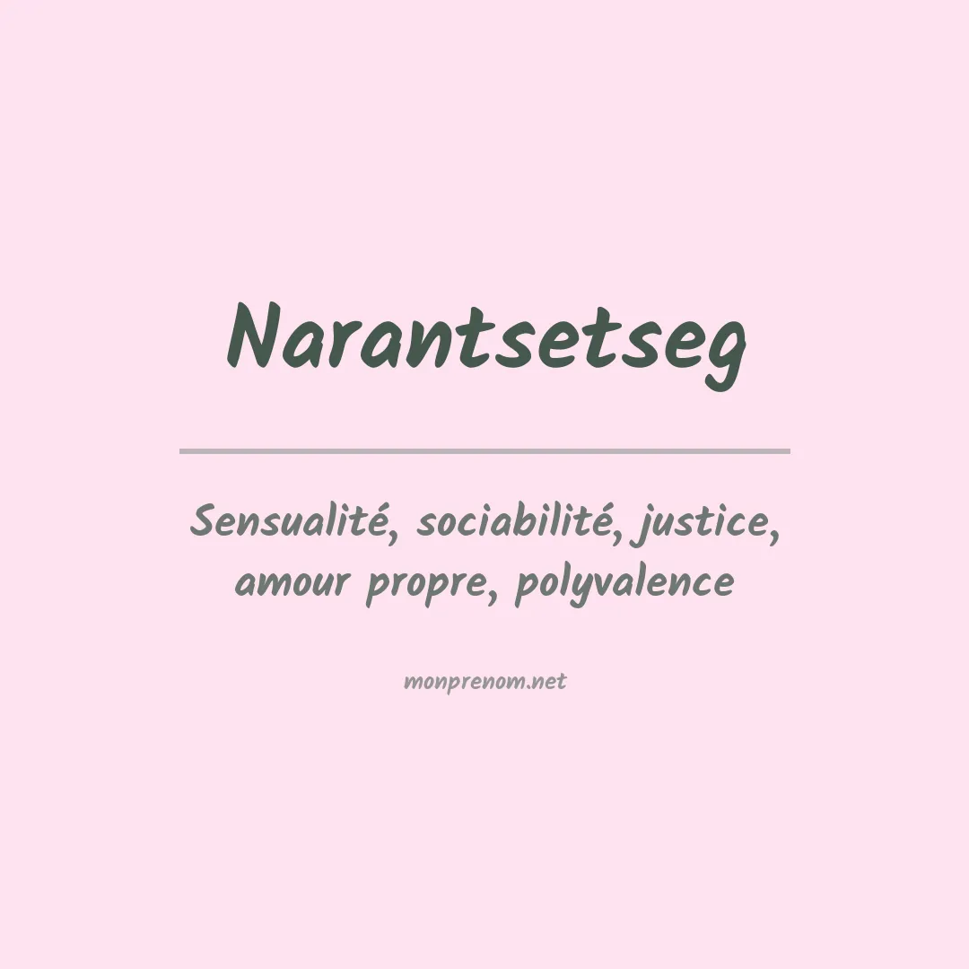 Prénom Narantsetseg