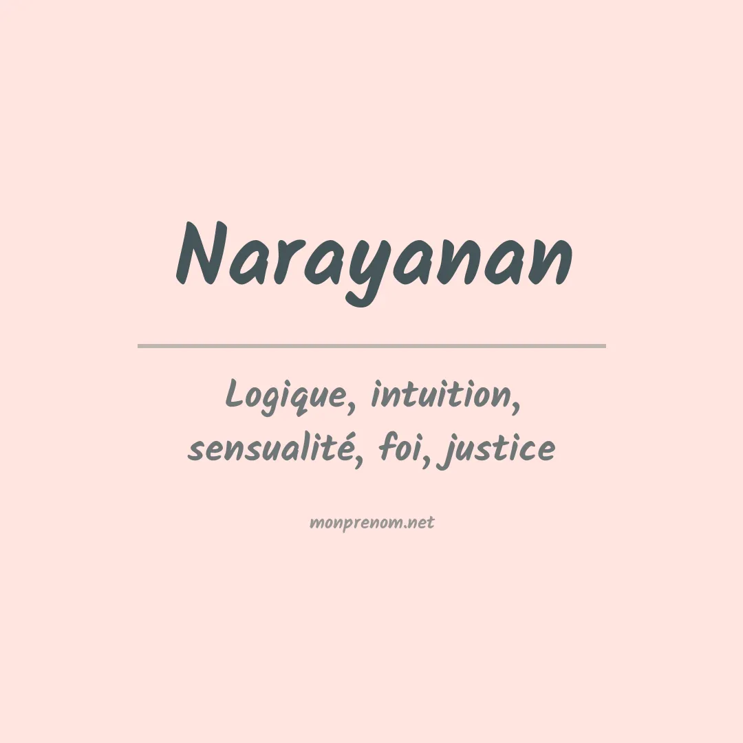 Prénom Narayanan