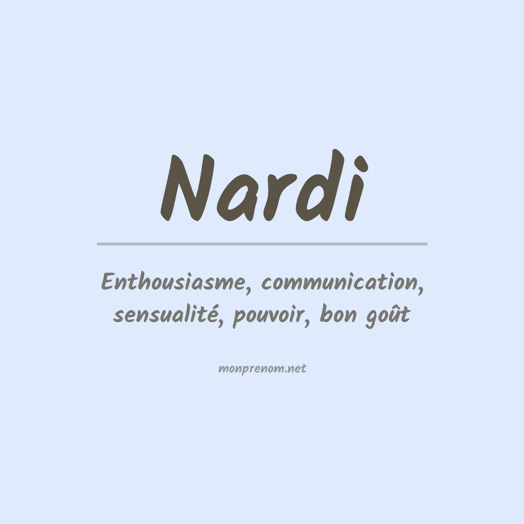 Prénom Nardi