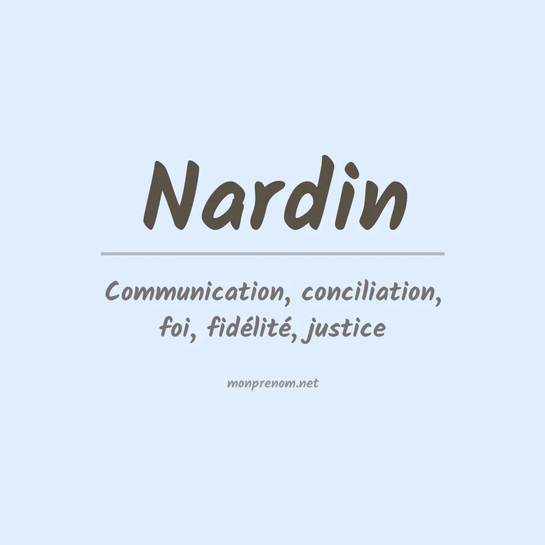 Prénom Nardin