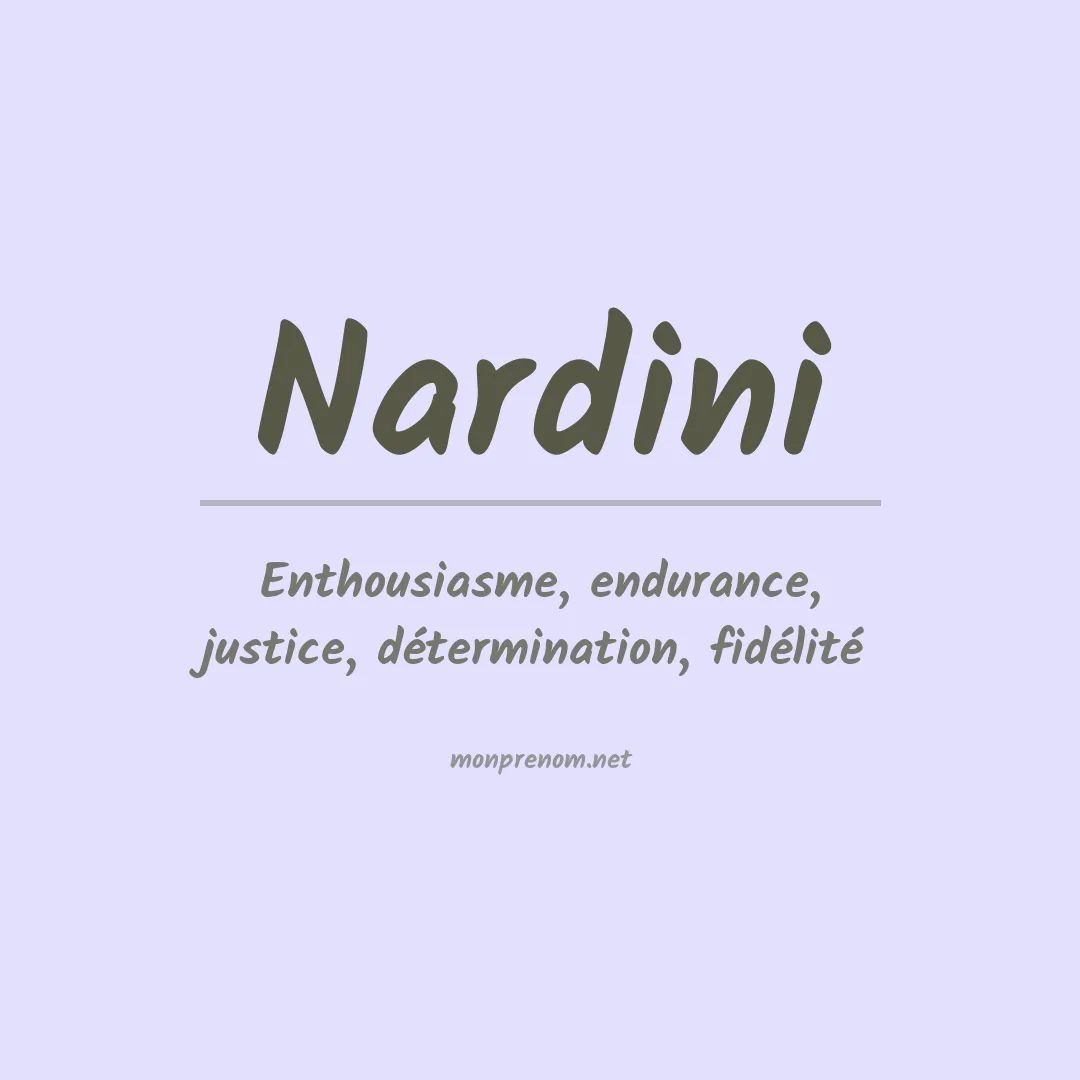 Prénom Nardini